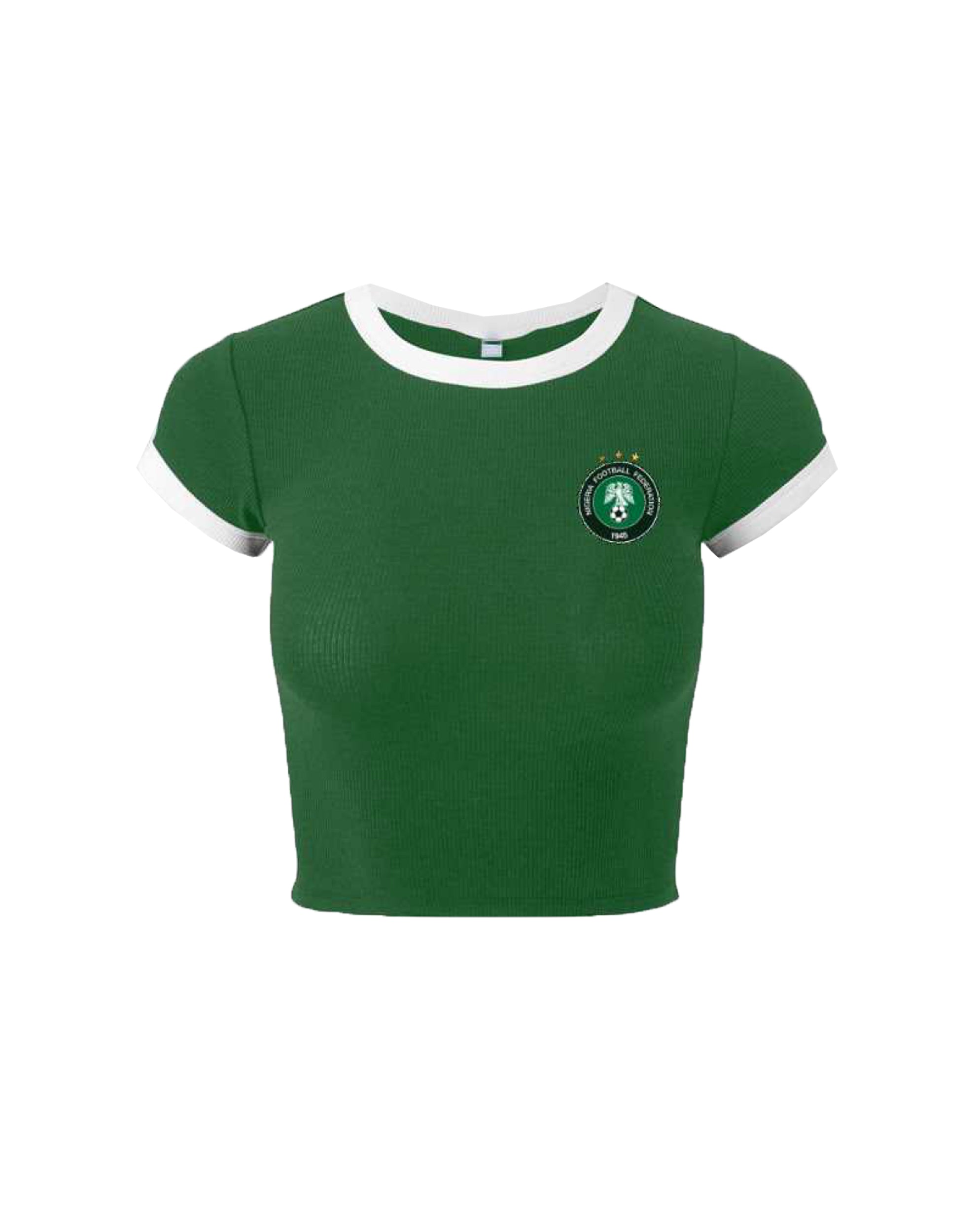 NFF Logo Female Crop Top - Green